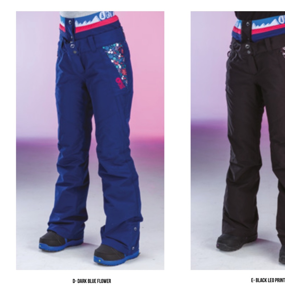 Picture Organic ‘Squad’ Ski/Snowboard Pants XS - Dark Blue & Floral Print